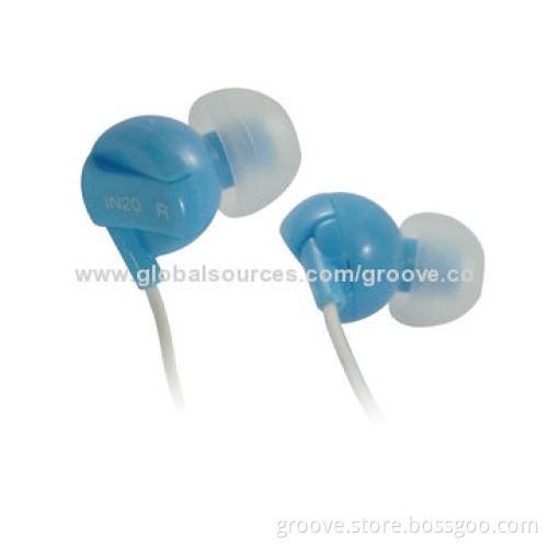 Custom Round Cable In-ear Earphones with 32 Ohms Impedance